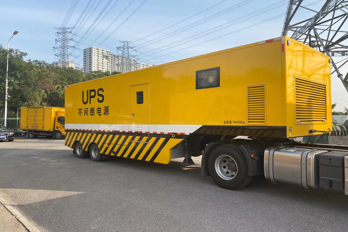 陆丰发电机租赁施工现场